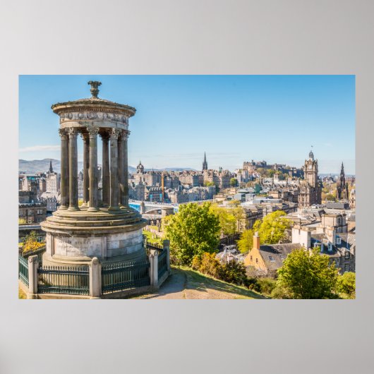 Edinburgh van Calton Hill, Schotland Poster (Voorkant)