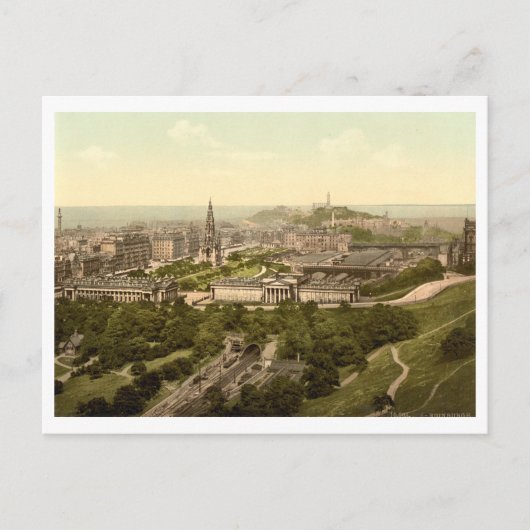 Edinburgh van het Castle, Schotland Briefkaart (Voorkant)