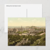Edinburgh van het Castle, Schotland Briefkaart (Voorkant / Achterkant)
