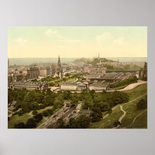 Edinburgh van het Castle, Schotland Poster (Voorkant)