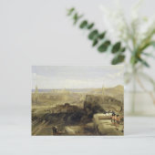 Edinburgh van het kasteel 1847 briefkaart (Staand voorkant)