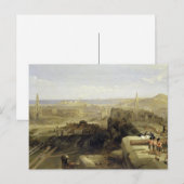 Edinburgh van het kasteel 1847 briefkaart (Voorkant / Achterkant)
