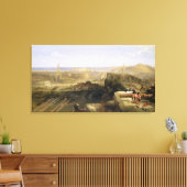 Edinburgh van het kasteel, 1847 (olie op canvas) canvas afdruk (Insitu (Woonkamer))