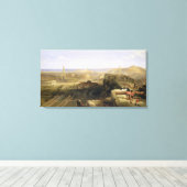 Edinburgh van het kasteel, 1847 (olie op canvas) canvas afdruk (Insitu (Houten vloer))