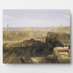 Edinburgh van het kasteel, 1847 (olie op canvas) fotoplaat