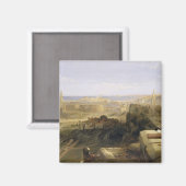 Edinburgh van het kasteel, 1847 (olie op canvas) magneet (Voorkant / Achterkant)
