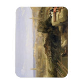 Edinburgh van het kasteel, 1847 (olie op canvas) magneet (Verticaal)
