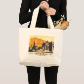 Edinburgh via LNER Rail Poster Grote Tote Bag (Voorkant (product))