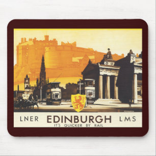 Edinburgh via LNER Rail Poster Muismat
