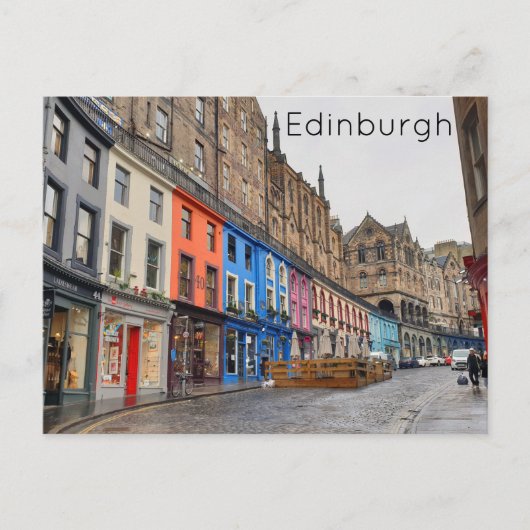 Edinburgh - Victoria Street Briefkaart (Voorkant)