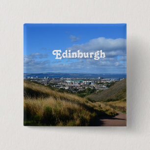 Edinburgh Vierkante Button 5,1 Cm