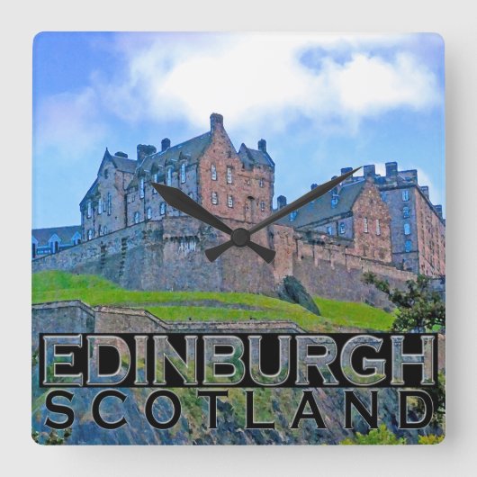 Edinburgh Vierkante Klok (Voorkant)