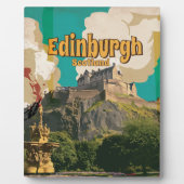 Edinburgh Vintage Reisposter Fotoplaat (Voorkant)
