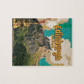 Edinburgh Vintage Reisposter Legpuzzel (Horizontaal)