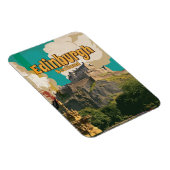 Edinburgh Vintage Reisposter Magneet (Rechterzijde)
