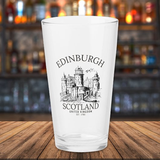 Edinburgh | Vintage United Kingdom Souvenir Glas