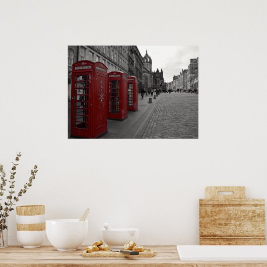 Edinburgh's Royal Mile. Poster (Keuken)