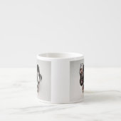 Edison Boston Terrier puppy. Espresso Kop (Voorkant)