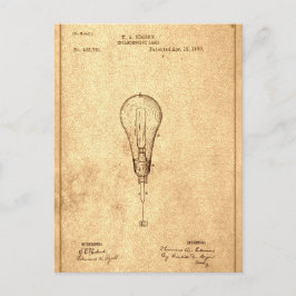Edison Bulb Patent Briefkaart