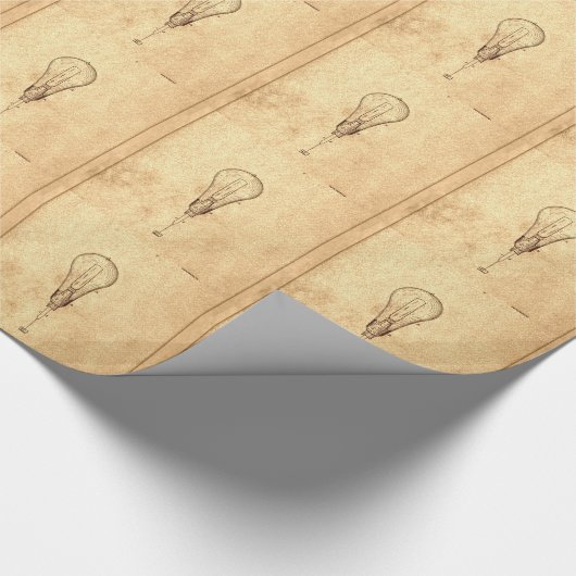 Edison Bulb Patent Cadeaupapier (Hoek)