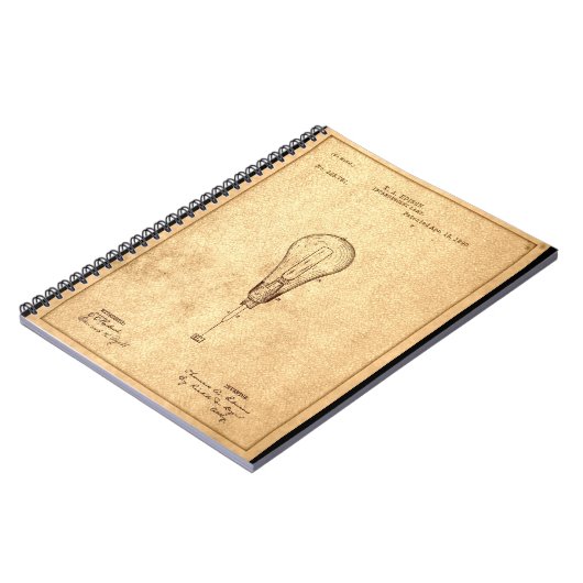 Edison Bulb Patent Notitieboek (Linkerzijde)
