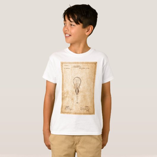 Edison Bulb Patent T-shirt (Voorkant volledig)
