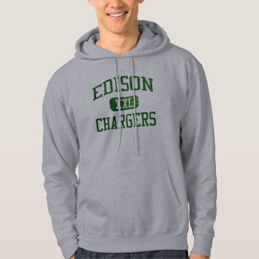 Edison Chargers Hoodie - Grey (Voorkant)