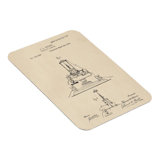 Edison Electric Licht Patent Magneet (Rechterzijde)