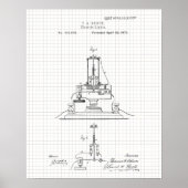 Edison Electric Licht Patent Poster (Voorkant)
