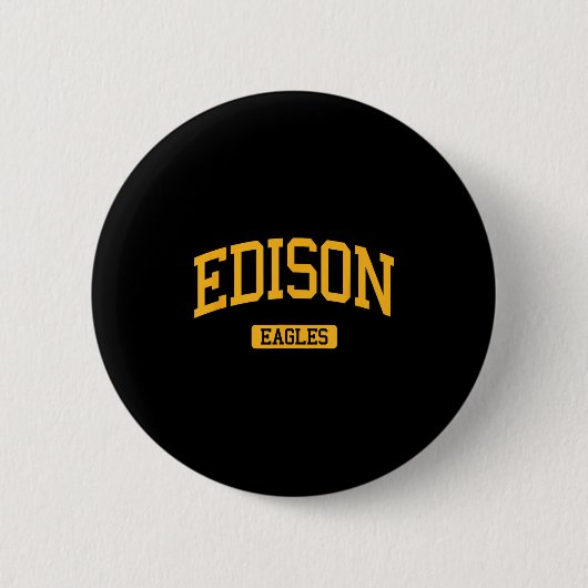 Edison High School Hs Edison Nj Varsity Srts  Ronde Button 5,7 Cm (Voorkant)