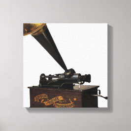 Edison Home Phonograph Canvas Afdruk