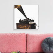 Edison Home Phonograph Canvas Afdruk (Insitu (Woonkamer))