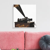 Edison Home Phonograph Canvas Afdruk (Insitu (Woonkamer))