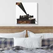 Edison Home Phonograph Canvas Afdruk (Insitu (Slaapkamer))