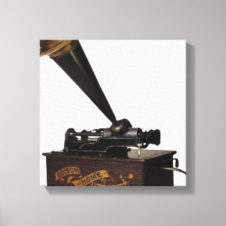 Edison Home Phonograph Canvas Afdruk