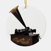Edison Home Phonograph Keramisch Ornament (Voorkant)