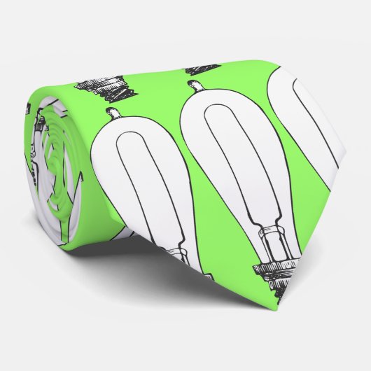 Edison Lamp Stropdas (Opgerold)