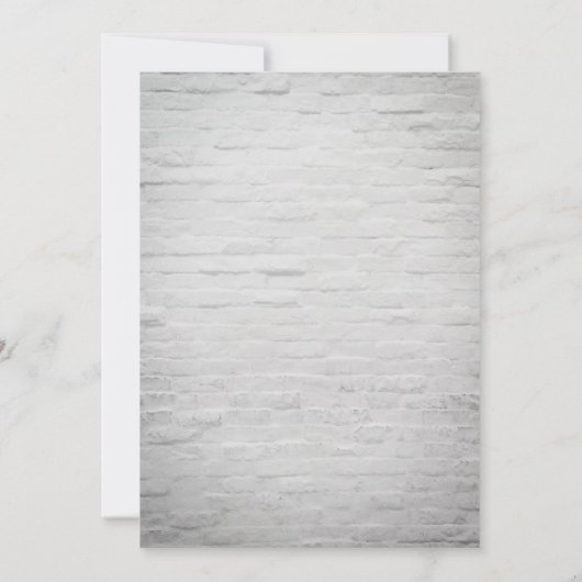  Edison Licht Witte Brick Botanische Partij Kaart (Achterkant)