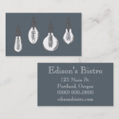 Edison Light Bulbs Visitekaartje (Voorkant / Achterkant)