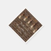 Edison Lightbulbs Industrial Wedding Servet (Hoek)