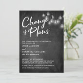 Edison Lights Verandering van plannen uitgestelde  Kaart (Staand voorkant)