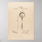 Edison Patent Light Bulb Poster (Voorkant)