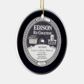 "EDISON Re-Creation" Antiek mini Record Ornament (Rechts)