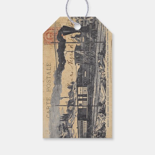 Edison Steampunk Journaling Label Cadeaulabel (Achterkant)