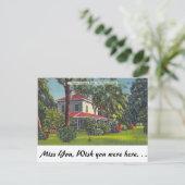 Edison's Home, Fort Myers, Florida Briefkaart (Staand voorkant)
