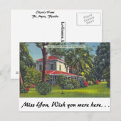 Edison's Home, Fort Myers, Florida Briefkaart (Voorkant / Achterkant)