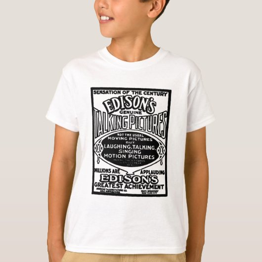 Edison's Talking Afbeeldingen 1913 T-shirt (Voorkant)