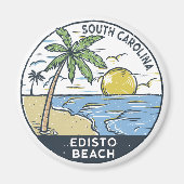 Edisto Beach South Carolina Magneet (Voorkant)
