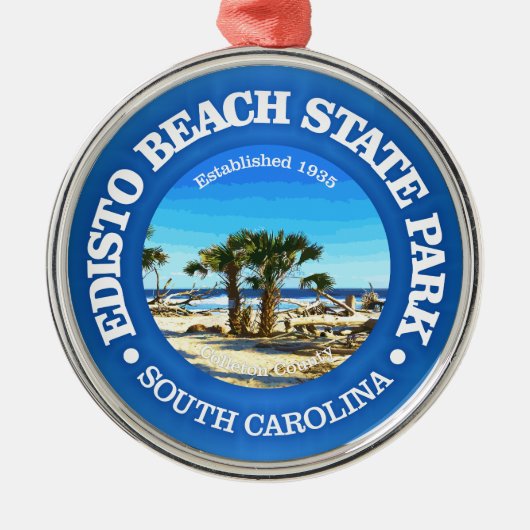 Edisto Beach SP Metalen Ornament (Voorkant)