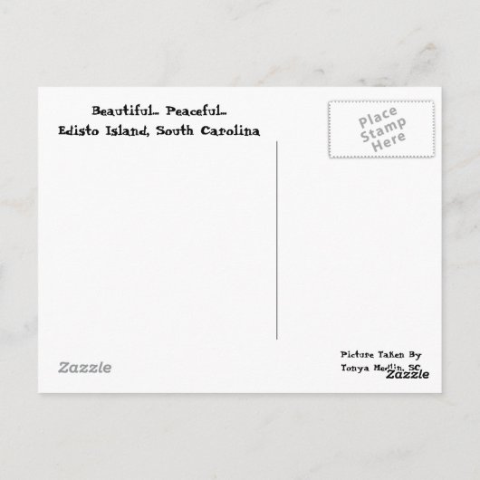 Edisto Briefkaart (Achterkant)